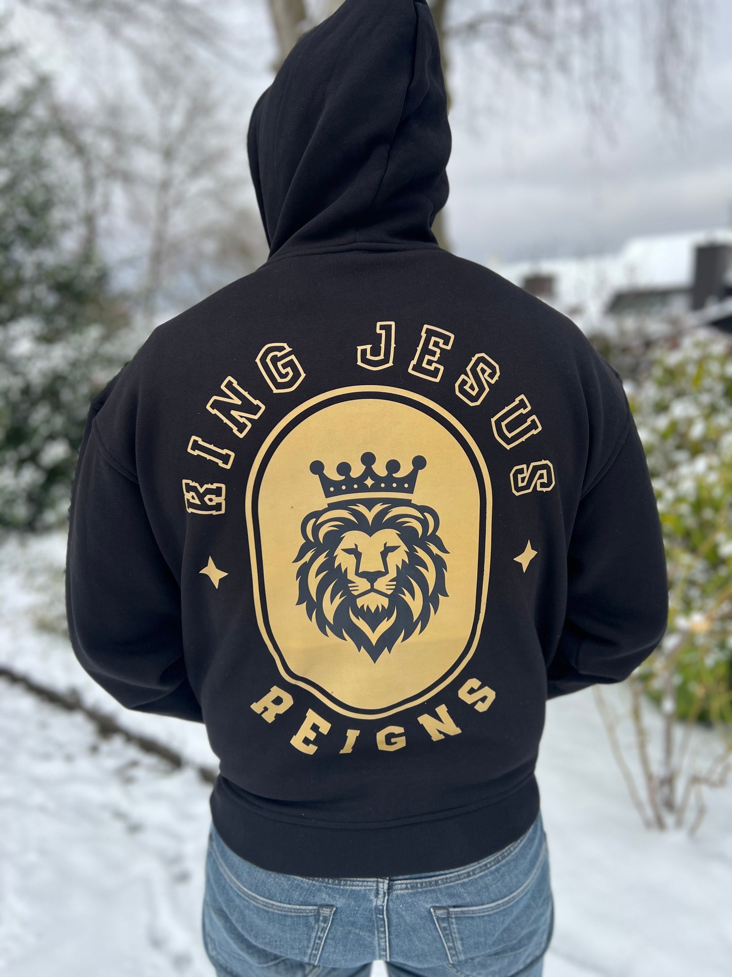 King Jesus Reigns - Oversized Hoodie.