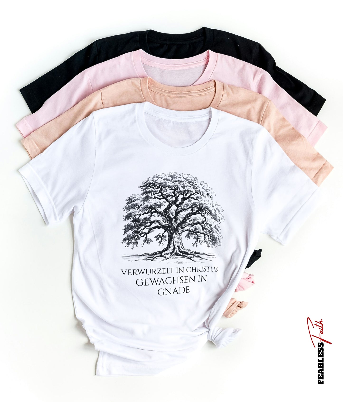 Verwurzelt in Christus – Frontprint, Premium Shirt Women