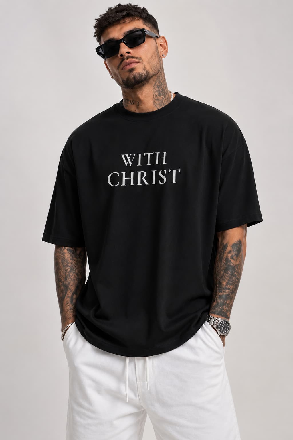 WITH CHRIST - Oversized T-Shirt