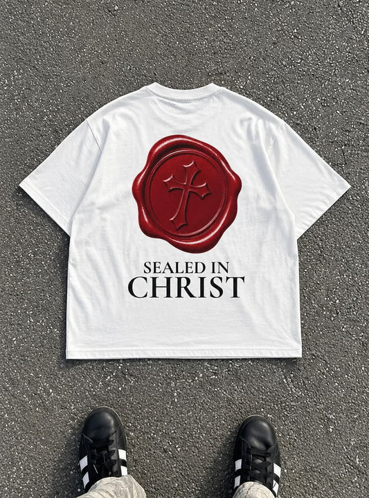SEALED IN CHRIST - Oversized T-Shirt