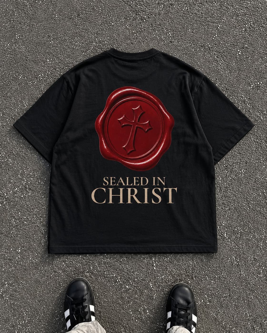 SEALED IN CHRIST - Oversized T-Shirt