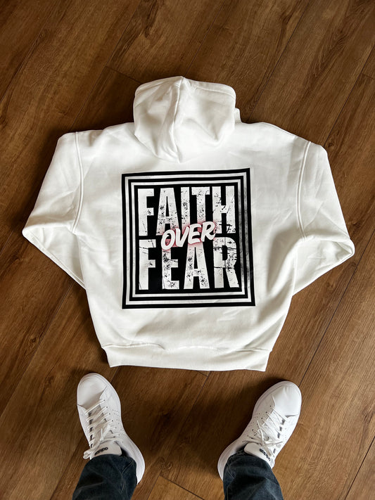 Faith Over Fear - Backprint, Oversized Hoodie.