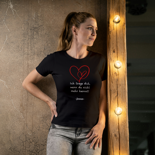 Ich trage dich - Jesus (Original) - Premium Shirt Women.