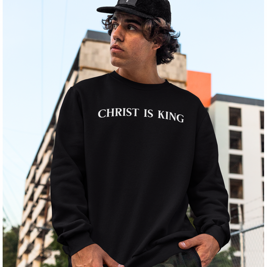 Christ Is King - Front & Backprint, Premium  Sweatshirt.