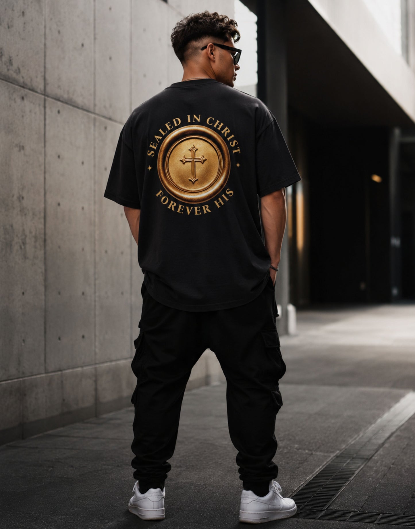 SEALED IN CHRIST - Oversized T-Shirt