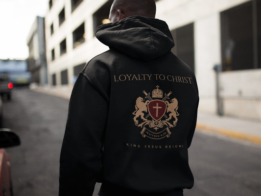 Loyalty to Christ - Front & Backprint, Oversized Hoodie.