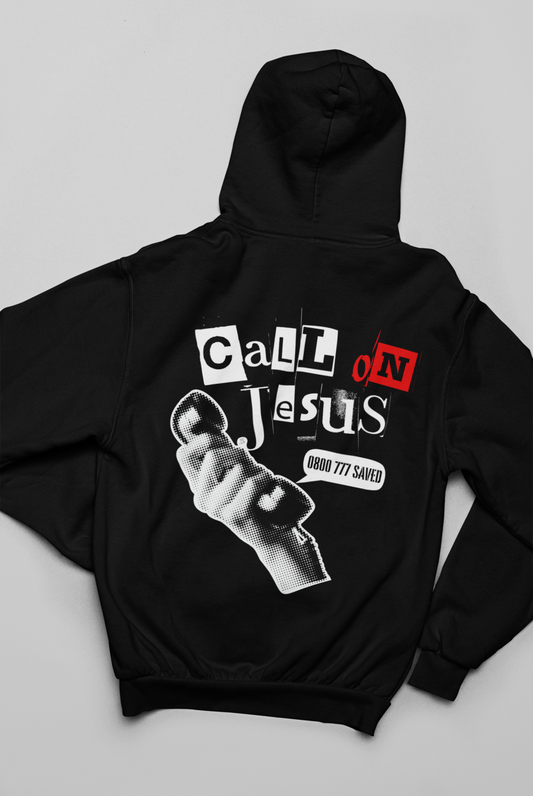 Call On Jesus - Backprint, Oversized Hoodie.