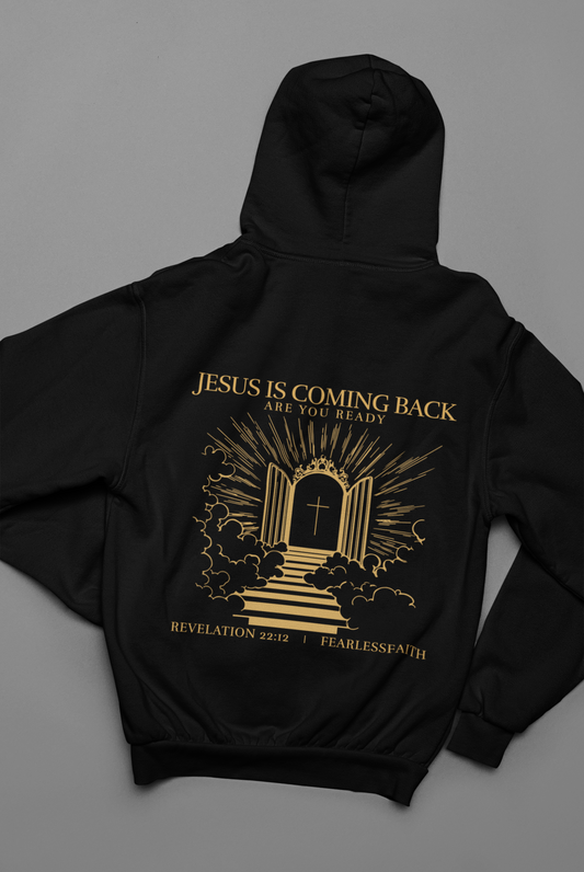 JESUS IS COMING BACK - Backprint, Oversized Hoodie.