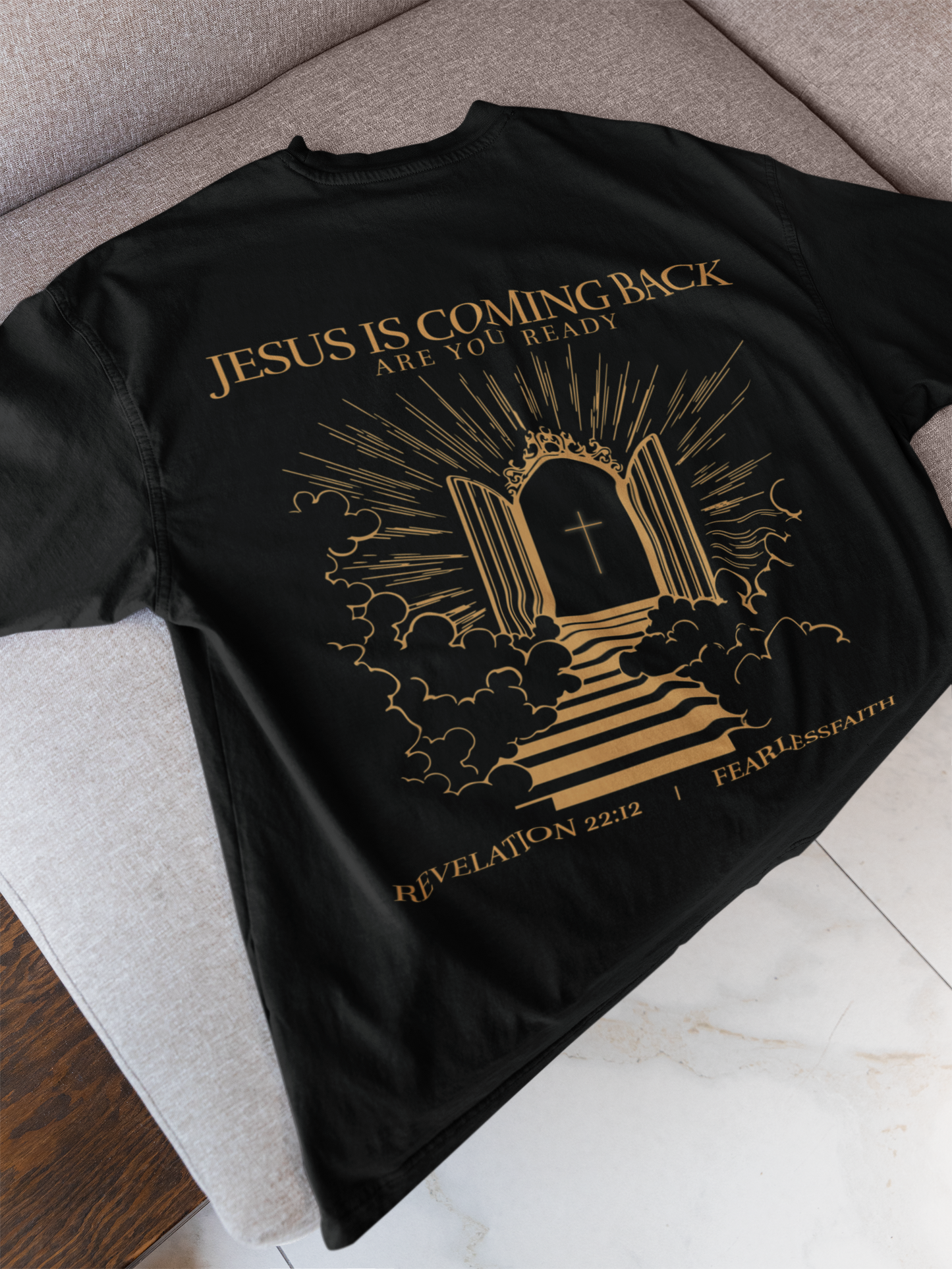JESUS IS COMING BACK - Backprint, Oversized Shirt.
