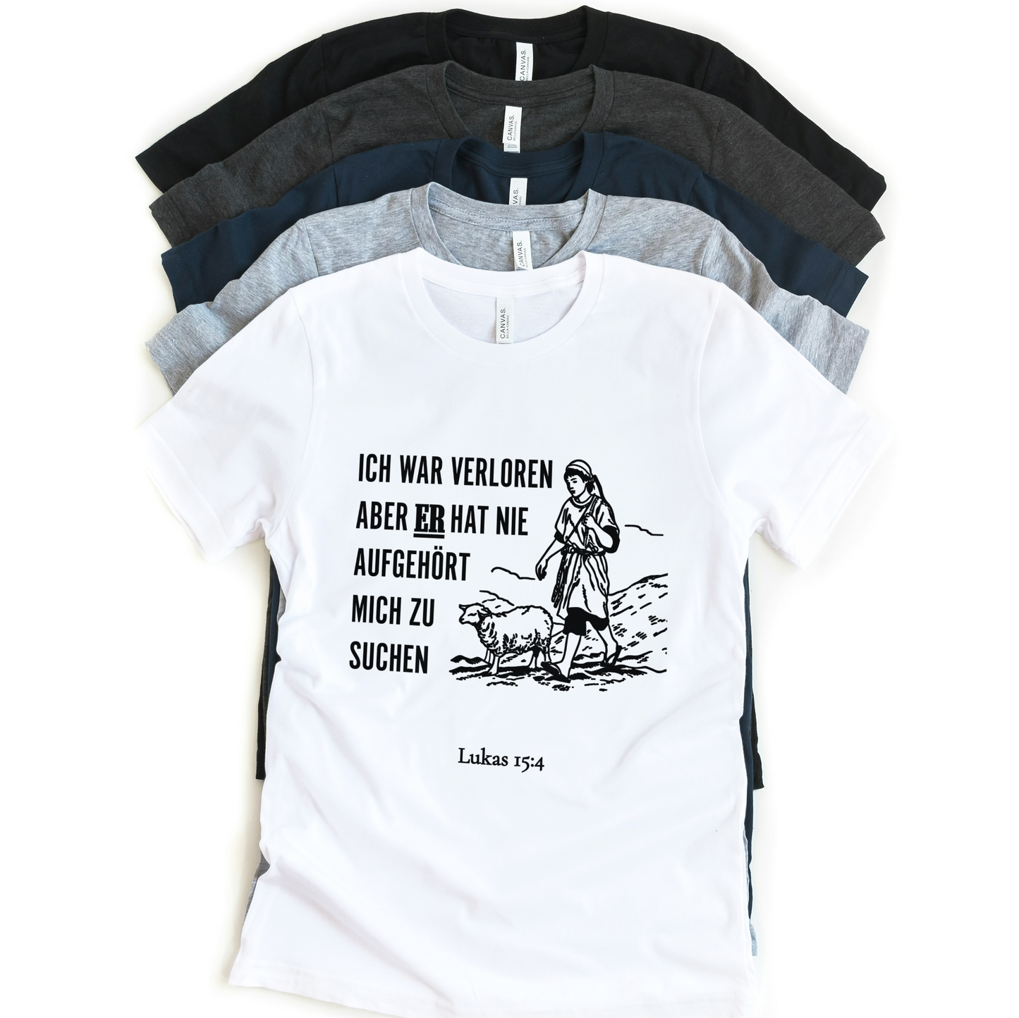 Ich war verloren - Frontprint, Premium Shirt.