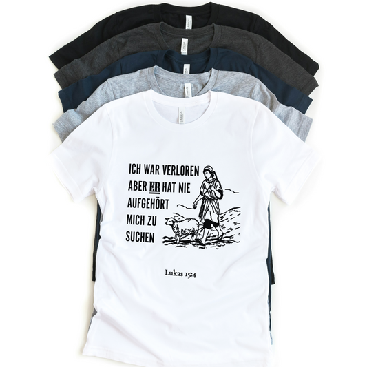 Ich war verloren - Frontprint, Premium Shirt.