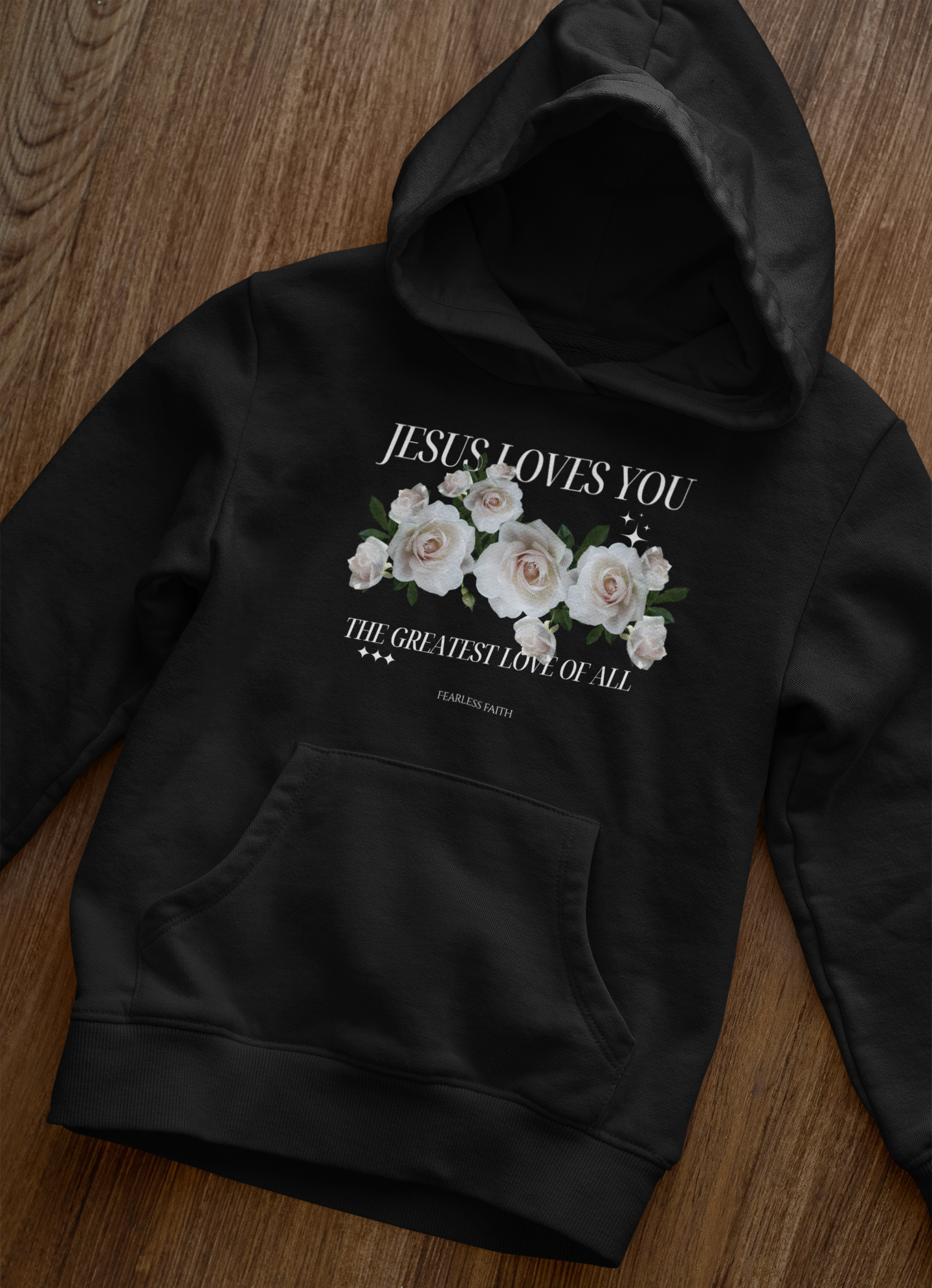 Jesus Loves You - Frontprint, Oversized Hoodie.