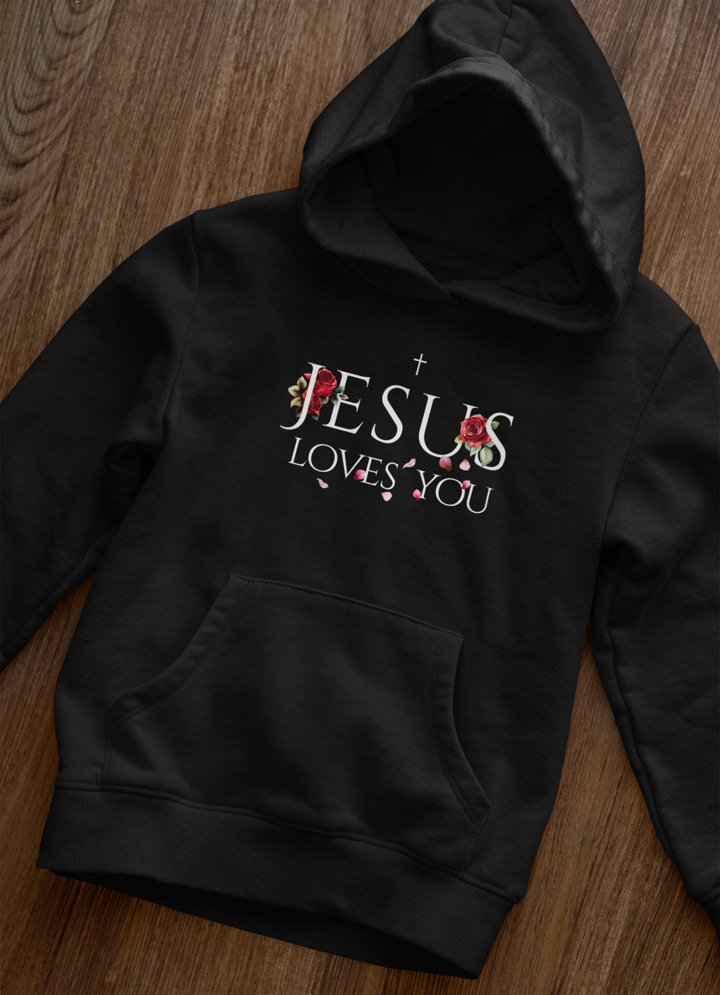 Jesus Loves You  - Frontprint, Oversized Hoodie.