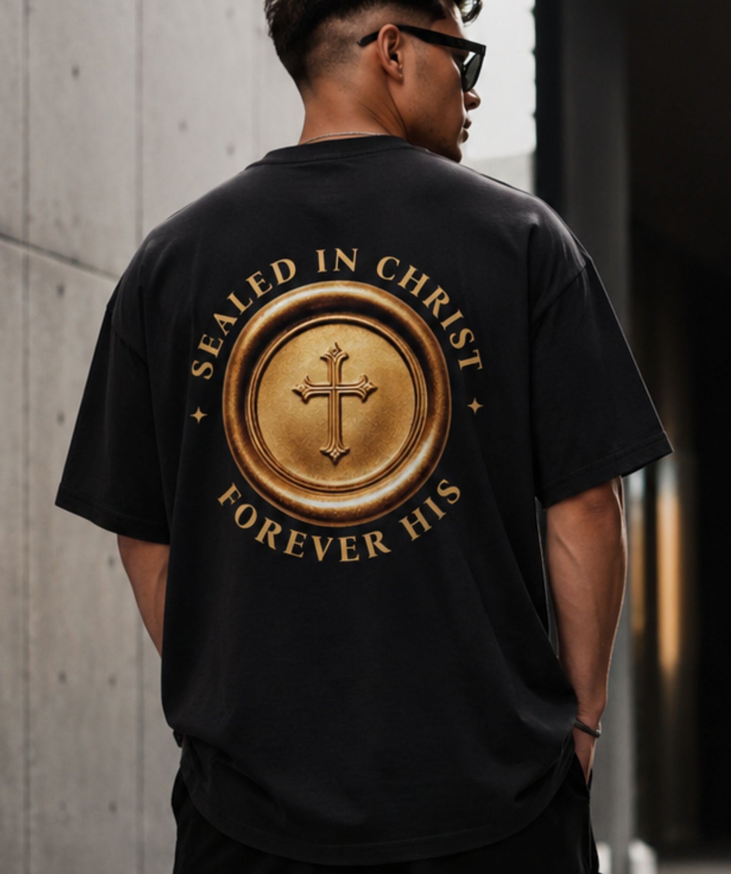 SEALED IN CHRIST - Oversized T-Shirt