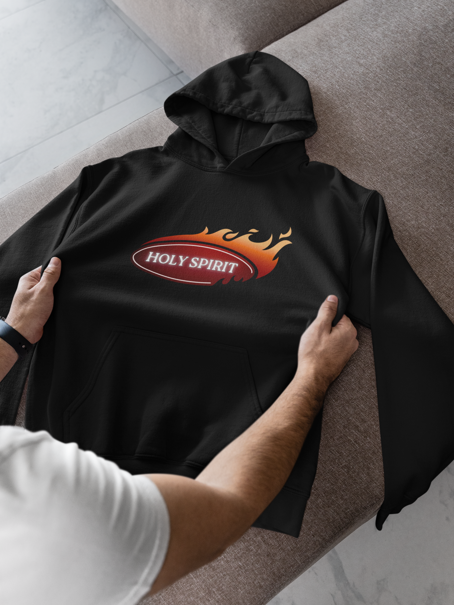 Holy Spirit - Frontprint, Oversized Hoodie.