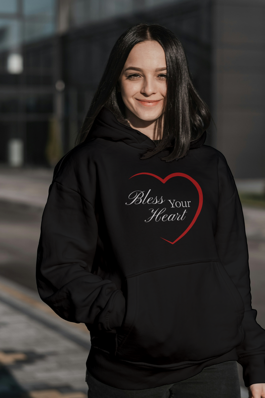Bless Your Heart - Frontprint, Oversized Hoodie.
